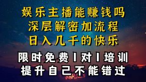 现在做娱乐主播真的还能变现吗，个位数直播间一晚上变现纯利一万多，到…-小本创业副业项目推荐_零成本在家赚钱项目_中赚网