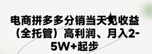 最新拼多多模式日入4K+两天销量过百单，无学费、 老运营代操作、小白福利，了解不吃亏-小本创业副业项目推荐_零成本在家赚钱项目_中赚网
