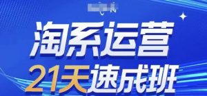 淘系运营21天速成班(更新24年6月)，0基础轻松搞定淘系运营，不做假把式-小本创业副业项目推荐_零成本在家赚钱项目_中赚网