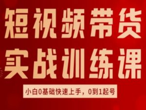 短视频带货实战训练课，好物分享实操，小白0基础快速上手，0到1起号-小本创业副业项目推荐_零成本在家赚钱项目_中赚网