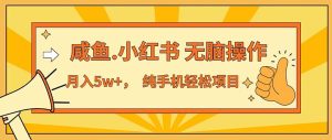 （11524期）2024最赚钱的项目，咸鱼，小红书无脑操作，每单利润500+，轻松月入5万+…-小本创业副业项目推荐_零成本在家赚钱项目_中赚网