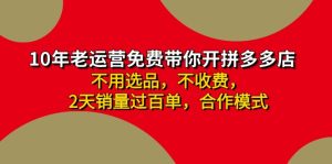 （11576期）拼多多-合作开店日入4000+两天销量过百单，无学费、老运营教操作、小白…-小本创业副业项目推荐_零成本在家赚钱项目_中赚网