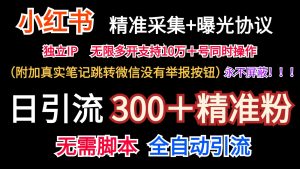 小红薯精准采集＋无限曝光＋真实笔记跳转微信，永不屏蔽（日引300＋精准粉）-小本创业副业项目推荐_零成本在家赚钱项目_中赚网