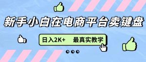 （11610期）新手小白在电商平台卖键盘，日入2K+最真实教学-小本创业副业项目推荐_零成本在家赚钱项目_中赚网
