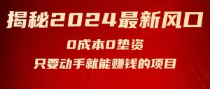 （11727期）揭秘2024最新风口，0成本0垫资，新手小白只要动手就能赚钱的项目—空调-小本创业副业项目推荐_零成本在家赚钱项目_中赚网
