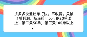 （11681期）拼多多2天起店，只合作不卖课不收费，上架产品无偿对接，只需要你回…-小本创业副业项目推荐_零成本在家赚钱项目_中赚网