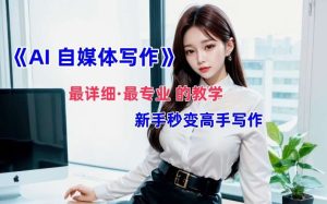 AI自媒体文章创作全网最详细教程，新手秒变写作高手，多方位发展-小本创业副业项目推荐_零成本在家赚钱项目_中赚网