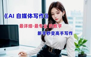 全网最全最细最专业的“AI自媒体写作”教学，新手小白秒变写作高手！-小本创业副业项目推荐_零成本在家赚钱项目_中赚网