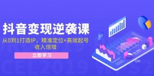 （12480期）抖音变现逆袭课：从0到1打造IP，精准定位+高效起号，收入倍增-小本创业副业项目推荐_零成本在家赚钱项目_中赚网
