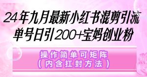 （12530期）小红书混剪引流，单号日引200+宝妈创业粉，操作简单可矩阵（内含扛封…-小本创业副业项目推荐_零成本在家赚钱项目_中赚网