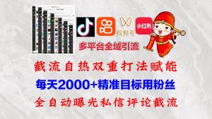 （12559期）快手，抖音，小红书，视频号多平台全自动引流获客系统 精准全域引流，…-小本创业副业项目推荐_零成本在家赚钱项目_中赚网