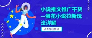 小说推文推广干货—蛋花小说拉新玩法详解-小本创业副业项目推荐_零成本在家赚钱项目_中赚网