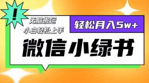 （12766期）微信小绿书项目，一部手机，每天操作十分钟，，日入1000+-小本创业副业项目推荐_零成本在家赚钱项目_中赚网