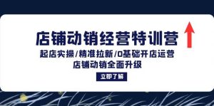 （12794期）店铺动销经营特训营：起店实操/精准拉新/0基础开店运营/店铺动销全面升级-小本创业副业项目推荐_零成本在家赚钱项目_中赚网