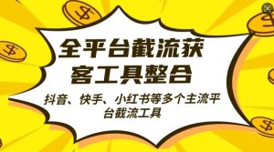 全平台截流获客工县整合全自动引流，日引2000+精准客户-小本创业副业项目推荐_零成本在家赚钱项目_中赚网