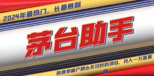 （13320期）魔法贵州茅台代理，永不淘汰的项目，抛开传统玩法，使用科技，命中率极…-小本创业副业项目推荐_零成本在家赚钱项目_中赚网