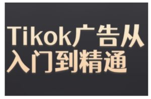 Tiktok Ads实操教程，Tiktok广告从入门到精通-小本创业副业项目推荐_零成本在家赚钱项目_中赚网