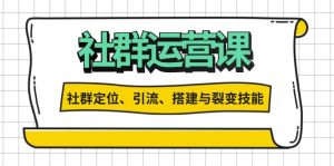 （13479期）社群运营打卡计划：解锁社群定位、引流、搭建与裂变技能-小本创业副业项目推荐_零成本在家赚钱项目_中赚网