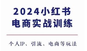 2024小红书电商3.0实战训练，包含个人IP、引流、电商等玩法-小本创业副业项目推荐_零成本在家赚钱项目_中赚网