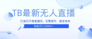 （13505期）TB无人直播，打造日不落直播间，无需真人出镜，无需值守，打造日不落直…-小本创业副业项目推荐_零成本在家赚钱项目_中赚网