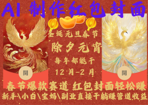 AI红包终于来了  春节谁不发红包？春节谁不领红包？一年一度红包封面，从圣诞干到…-小本创业副业项目推荐_零成本在家赚钱项目_中赚网