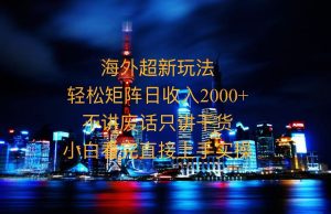 （13583期）2025全新海外暴力玩法，操作简单，小白轻松上手-小本创业副业项目推荐_零成本在家赚钱项目_中赚网