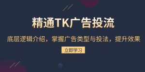 （13641期）精通TK广告投流：底层逻辑介绍，掌握广告类型与投法，提升效果-小本创业副业项目推荐_零成本在家赚钱项目_中赚网