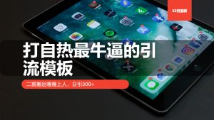 （13654期）打自热最牛逼的引流模板，二剪搬运嗖嗖上人，日引300+-小本创业副业项目推荐_零成本在家赚钱项目_中赚网