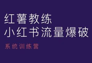 红薯教练-小红书内容运营课，小红书运营学习终点站-小本创业副业项目推荐_零成本在家赚钱项目_中赚网