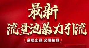 最新“流量池”无门槛暴力引流(全网首发)日引500+-小本创业副业项目推荐_零成本在家赚钱项目_中赚网