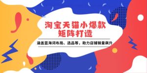 淘宝天猫小爆款矩阵打造：涵盖蓝海词布局、选品等，助力店铺销量飙升-小本创业副业项目推荐_零成本在家赚钱项目_中赚网