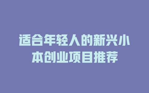 适合年轻人的新兴小本创业项目推荐-小本创业副业项目推荐_零成本在家赚钱项目_中赚网