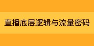 直播底层逻辑与流量密码：定位模型+案例拆解，急速流承接与数据优化全攻略-小本创业副业项目推荐_零成本在家赚钱项目_中赚网