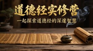 道德经实修营，一起探索道德经的深邃智慧-小本创业副业项目推荐_零成本在家赚钱项目_中赚网