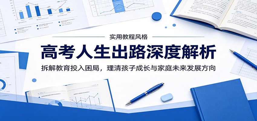 高考人生出路深度解析：拆解教育投入困局，理清孩子成长与家庭未来发展方向-小本创业副业项目推荐_零成本在家赚钱项目_中赚网