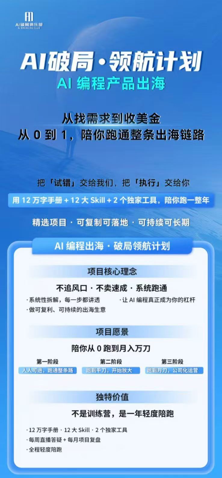 图片[1]-AI编程产品出海领航计划-更新：12万字手册+12大Skill+2个独家工具，从找需求到上线收美金跑通全链路-小本创业副业项目推荐_零成本在家赚钱项目_中赚网
