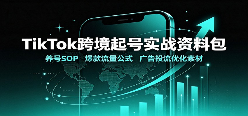 TikTok跨境起号实战资料包：养号SOP，爆款流量公式，广告投流优化素材-小本创业副业项目推荐_零成本在家赚钱项目_中赚网