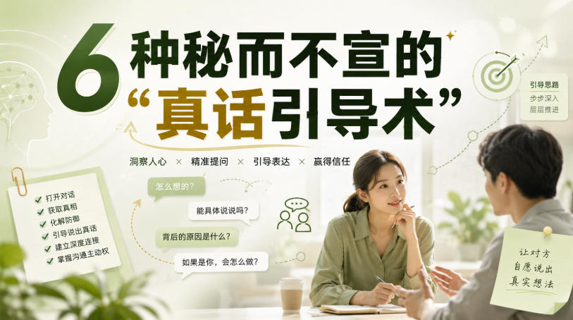 付费文章：6种秘而不宣的“真话引导术”-小本创业副业项目推荐_零成本在家赚钱项目_中赚网
