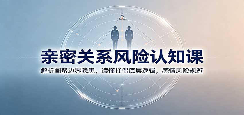 亲密关系风险认知课：解析闺蜜边界隐患，读懂择偶底层逻辑，感情风险规避-小本创业副业项目推荐_零成本在家赚钱项目_中赚网