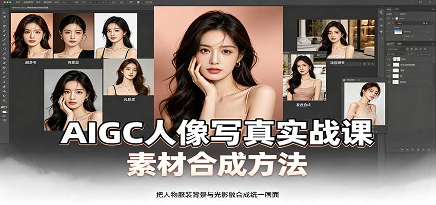 AIGC人像写真实战课：软件平台部署筹备，素材合成方法，多题材写真案例-小本创业副业项目推荐_零成本在家赚钱项目_中赚网