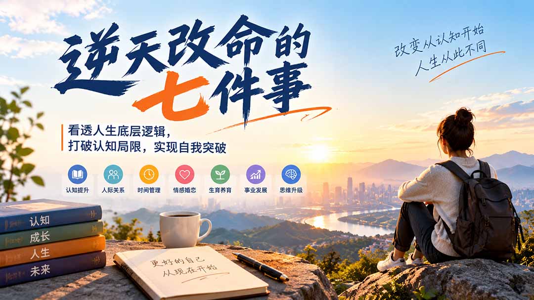 付费文章：逆天改命的七件事，看透人生底层逻辑，打破认知局限，实现自我突破-小本创业副业项目推荐_零成本在家赚钱项目_中赚网