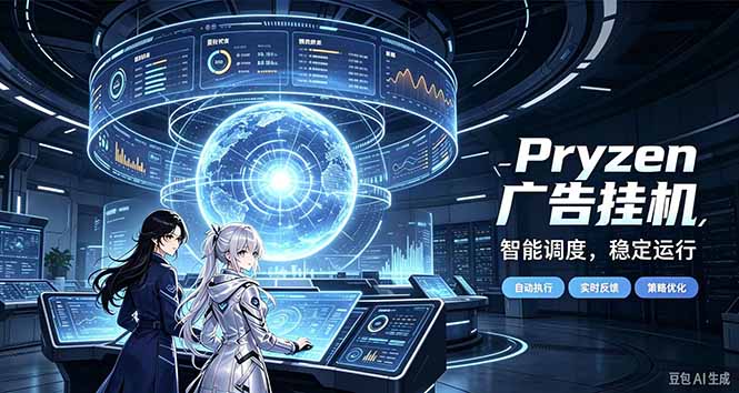 Pryzen广告全自动挂机给自己一个交代，门槛低，零基础小白也可以快速上手-小本创业副业项目推荐_零成本在家赚钱项目_中赚网