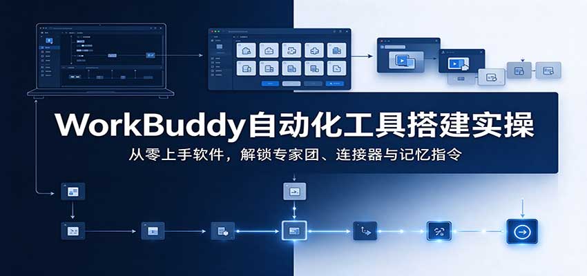 WorkBuddy自动化工具搭建实操：从零上手软件，解锁专家团、连接器与记忆指令-小本创业副业项目推荐_零成本在家赚钱项目_中赚网