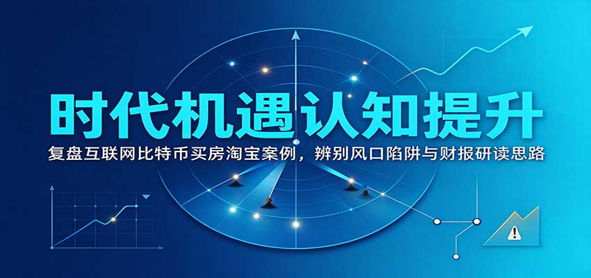时代机遇认知提升：复盘互联网比特币买房淘宝案例，辨别风口陷阱与财报研读思路-小本创业副业项目推荐_零成本在家赚钱项目_中赚网